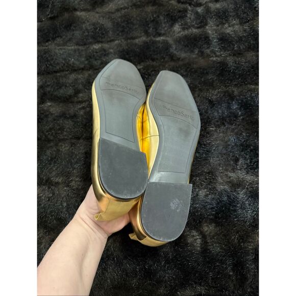 FRANCO SARTO Women's VANA Ballet Flats, Gold Metallic, Size US 10 - Picture 4 of 4